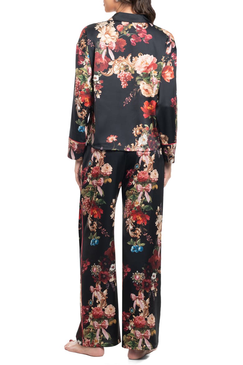 One Way Holiday Pajamas, Alternate, color, BLACK