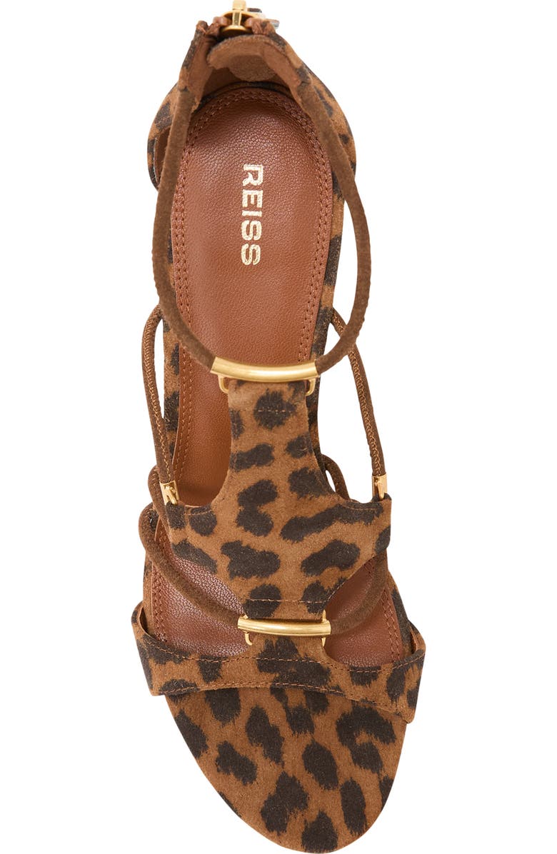 Reiss Roxanne Ankle Strap Sandal, Alternate, color, Animal
