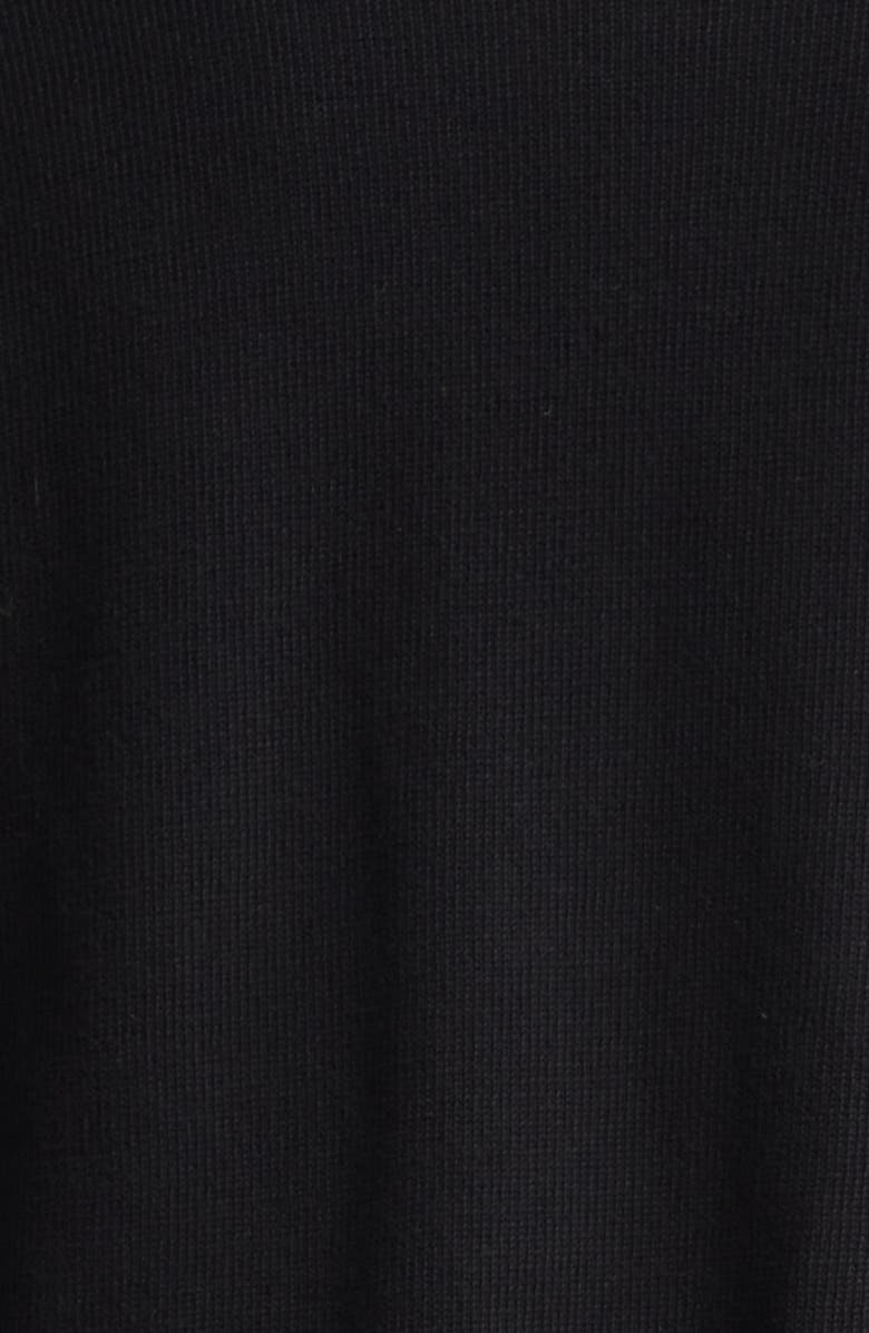 Moncler Tipped Cotton Piqué Polo, Alternate, color, Black