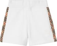 Burberry Check Trim Cotton Shorts