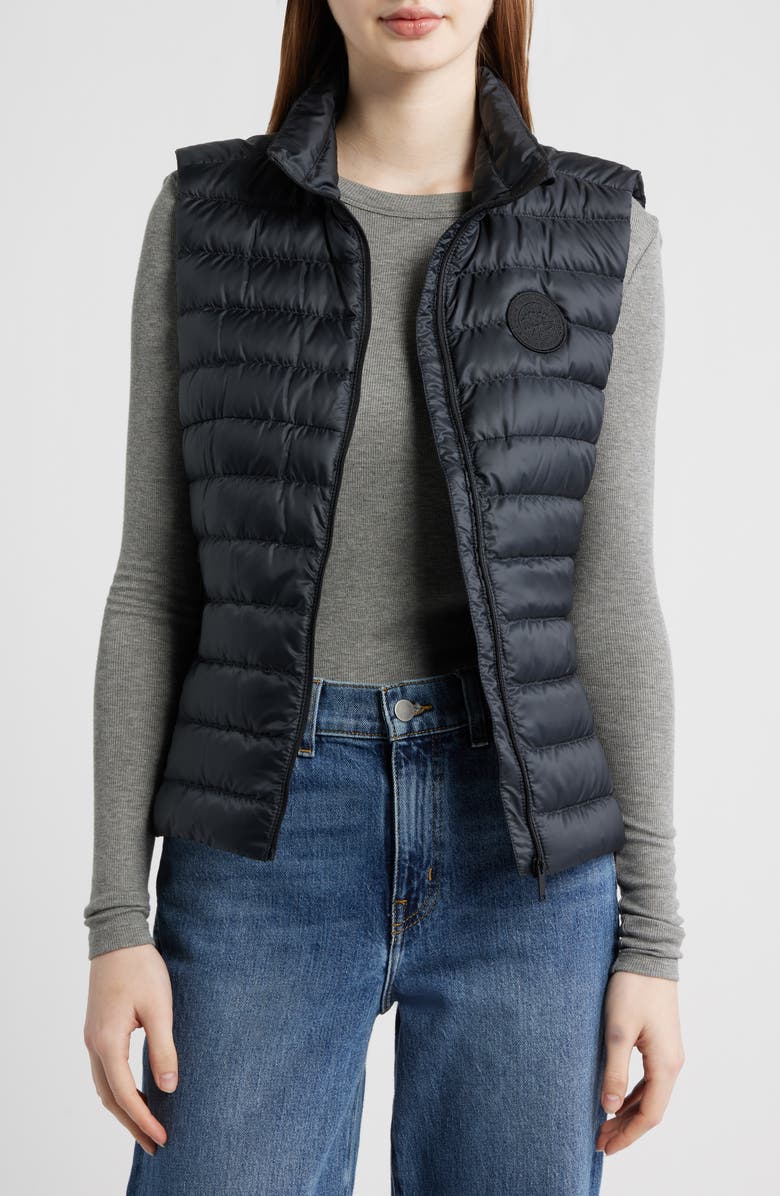 Canada Goose Aethera Quilted Ripstop 750 Fill Power Down Puffer Vest, Alternate, color, Black