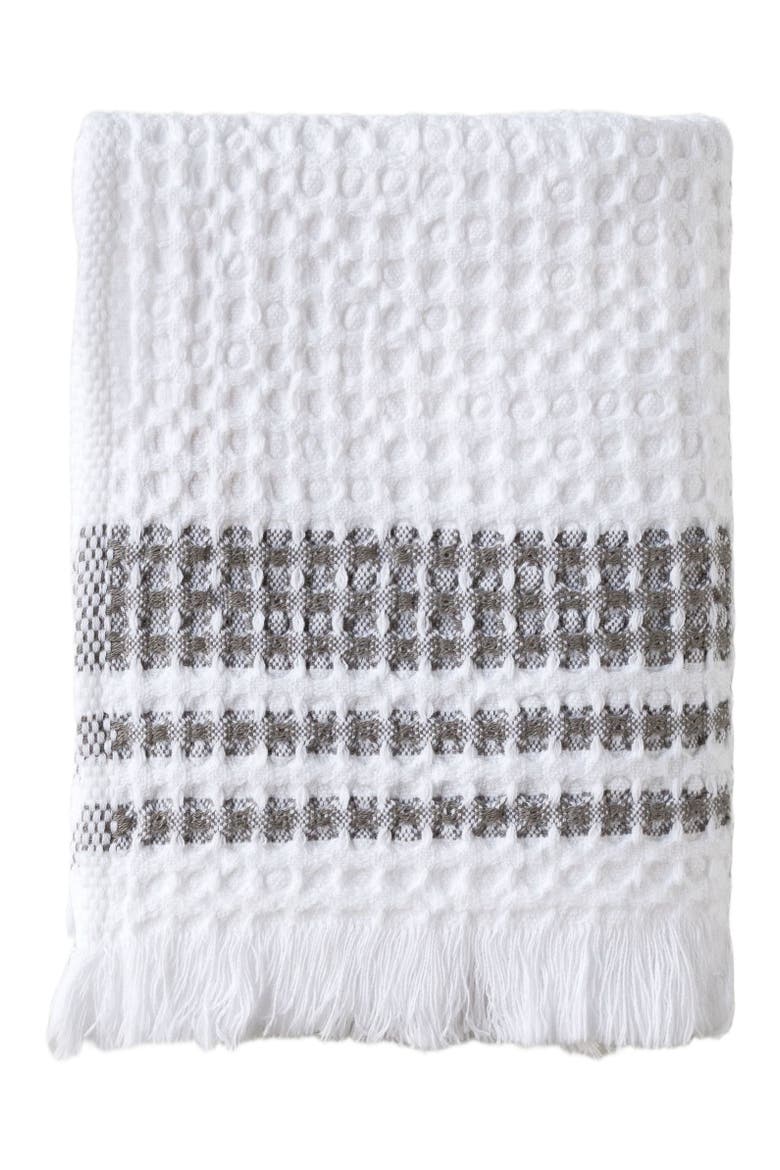 Organic Belgian Waffle Hand Towels Set of 2, Main, color, Ash