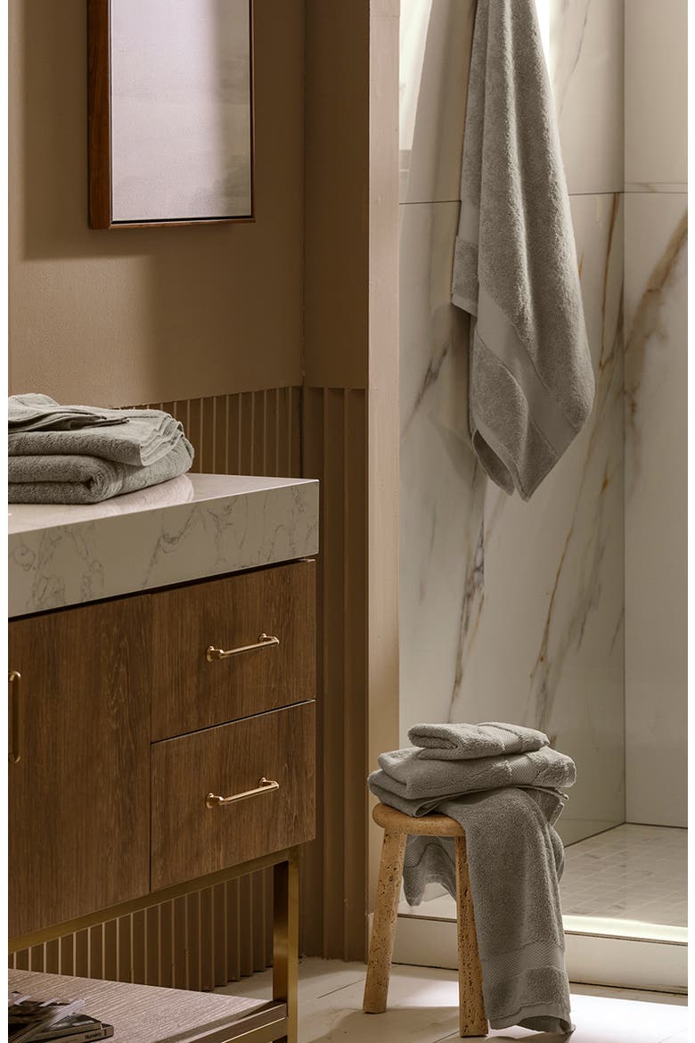 Plush 6-Piece Organic Cotton Bath Sheet Set, Alternate, color, OAK