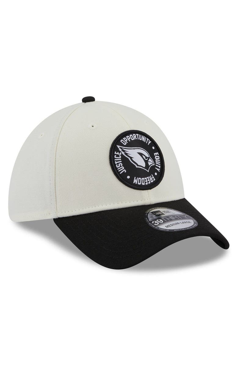 New Era Men's New Era Cream/Black Arizona Cardinals 2022 Inspire Change  39THIRTY Flex Hat, Alternate, color, 