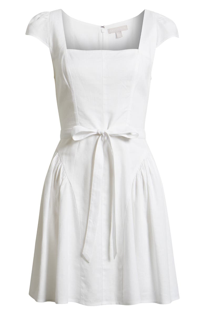 Chelsea28 Fit & Flare Minidress, Alternate, color, White