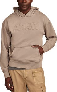 Lucky Brand Army Cotton Logo Hoodie