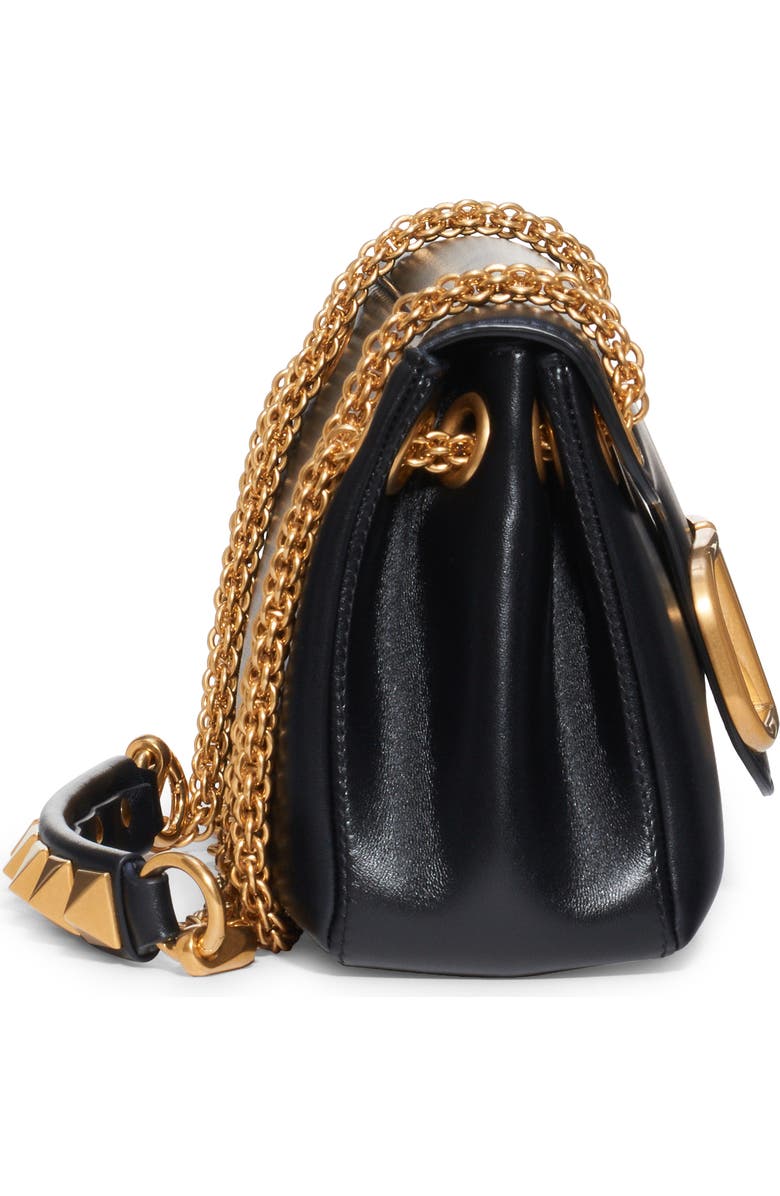 Valentino Garavani Valentino Stud Sign VLOGO Leather Shoulder Bag, Alternate, color,