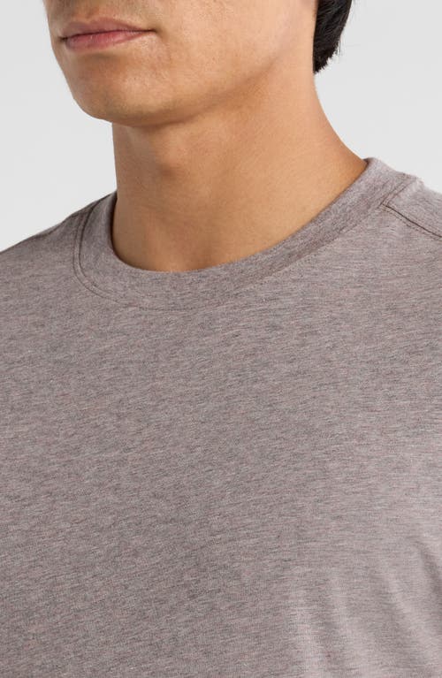 Robert Barakett Colson Mélange Stretch Pima Cotton T-shirt In Gray
