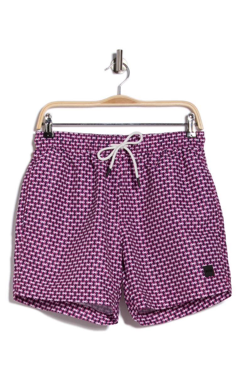 Vibe Swim Trunks, Alternate, color, MEDIUM PINK