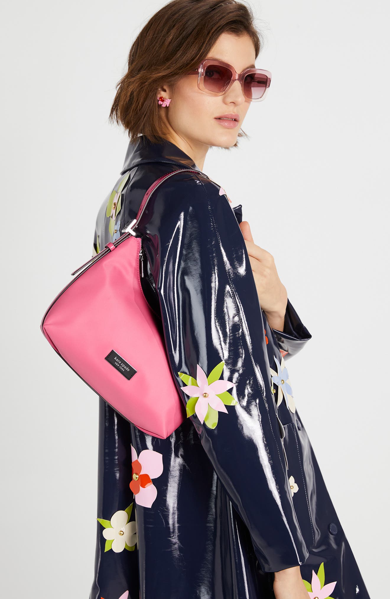 small sam icon shoulder bag, Alternate, color, PINK CLOUD