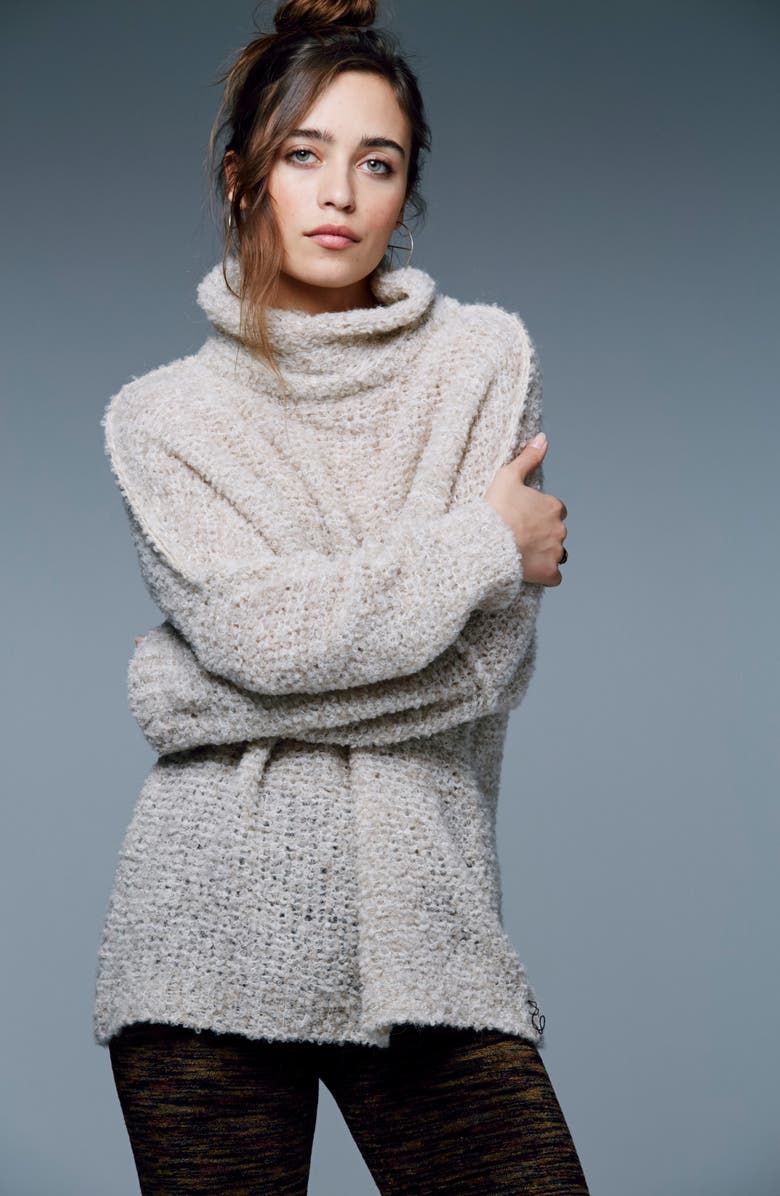 Free People 'She's All That' Knit Turtleneck Sweater, Alternate, color, 