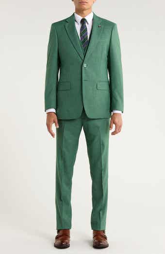 ZEGARIE Green Mélange 3-Piece Suit