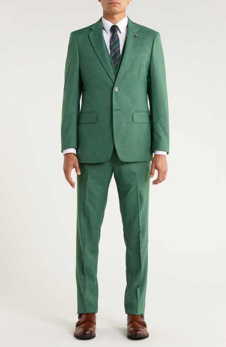 ZEGARIE Green Mélange 3-Piece Suit