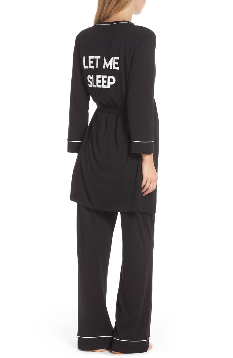 Cosabella Let Me Sleep Maternity/Nursing Pajamas & Robe Set, Alternate, color,