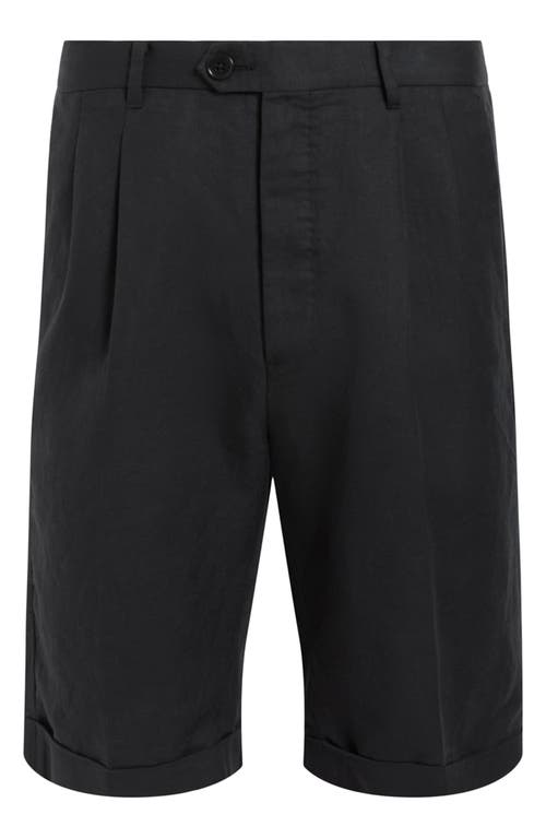 Allsaints Ora Tallis Shorts In Faded Black