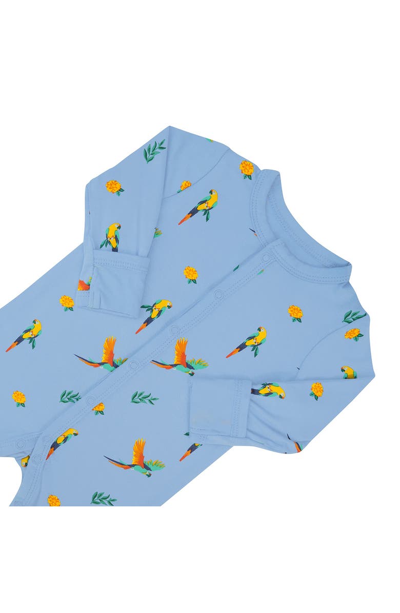 Kyte BABY Macaw Snap Romper, Alternate, color, 