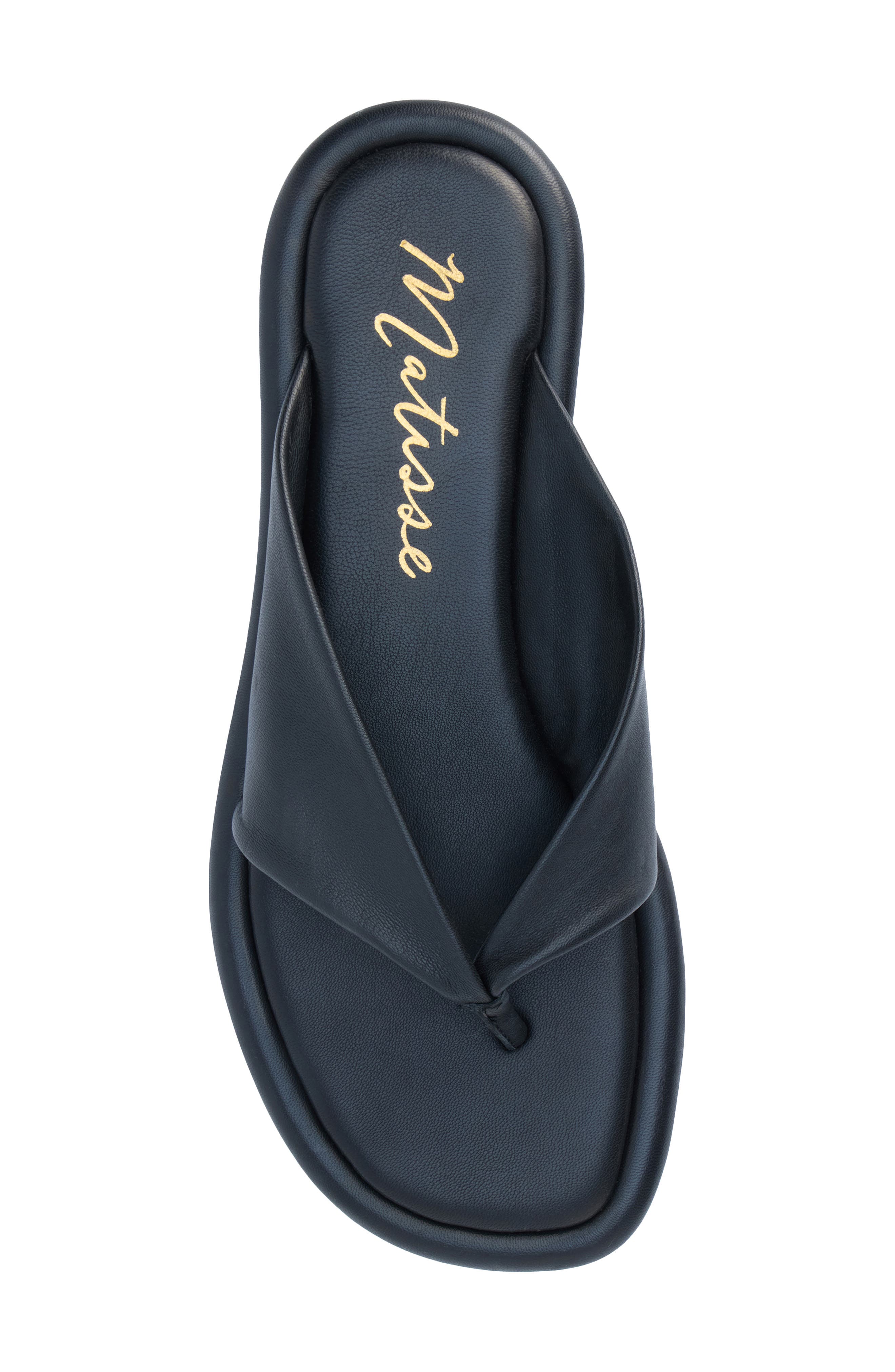 Matisse Mirage Flip Flop, Alternate, color, Black Leather