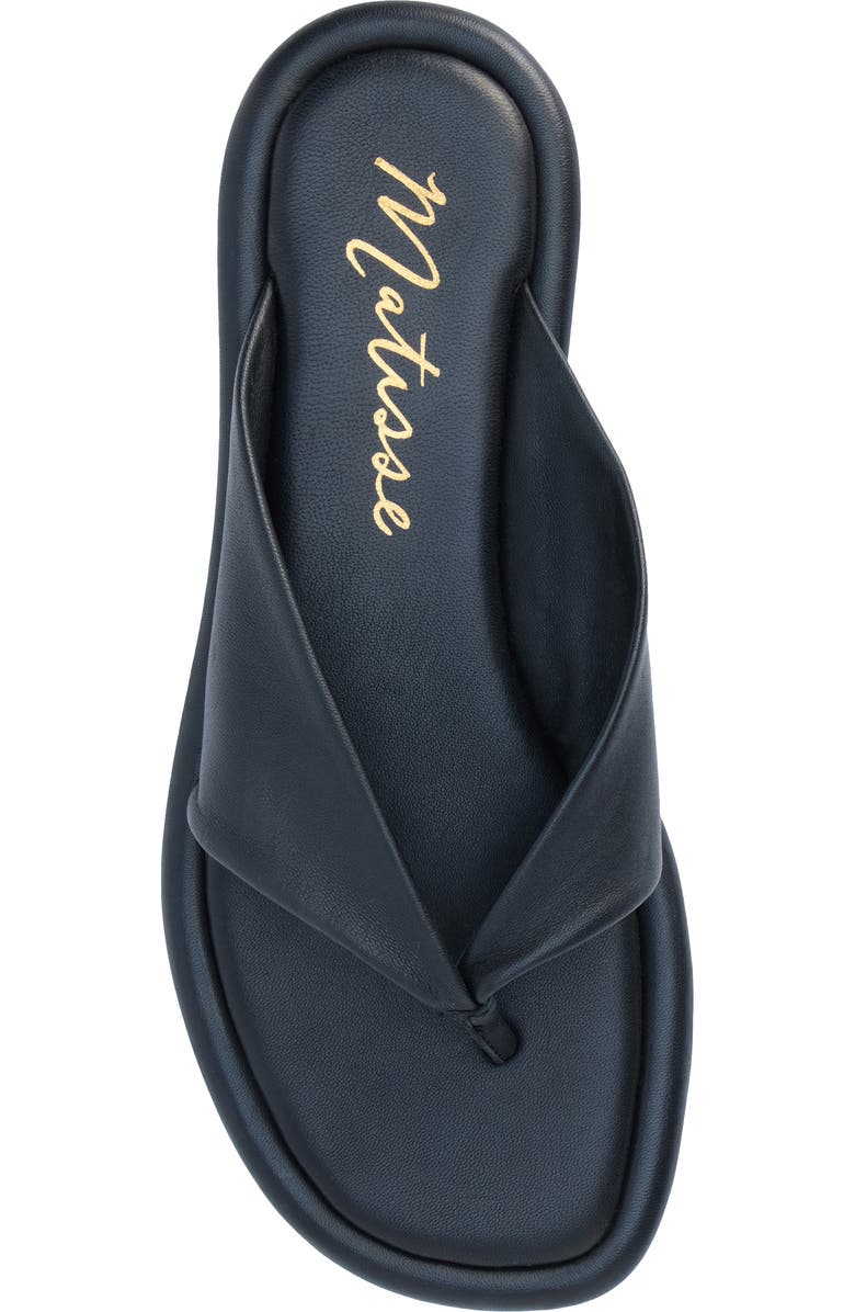Matisse Mirage Flip Flop, Alternate, color, Black Leather