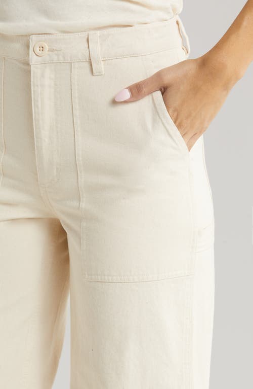 Brixton Alameda Cotton Utility Pants In Brown