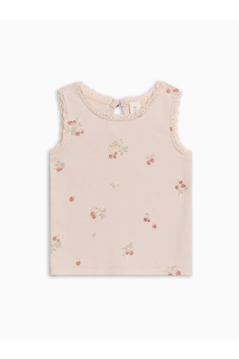 Organic Selene Tank, Alternate, color, Raspberries / Shell + Mint
