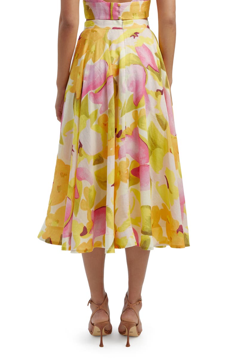 Bardot Mirabelle Floral Print Skirt, Alternate, color, Wall Floral