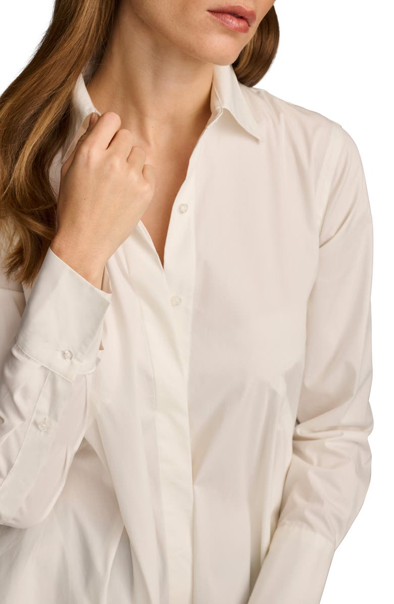 Donna Karan New York High-Low A-Line Tunic, Alternate, color, Cream