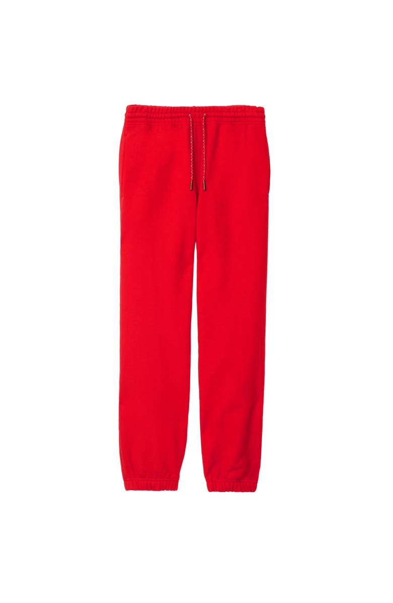 Burberry Watercolour EKD Cotton Jogging Pants, Alternate, color, Crayon Red