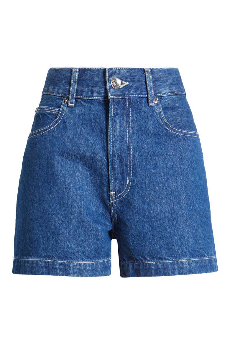 The Charm High Waist Denim Shorts, Alternate, color, GRAPHIC