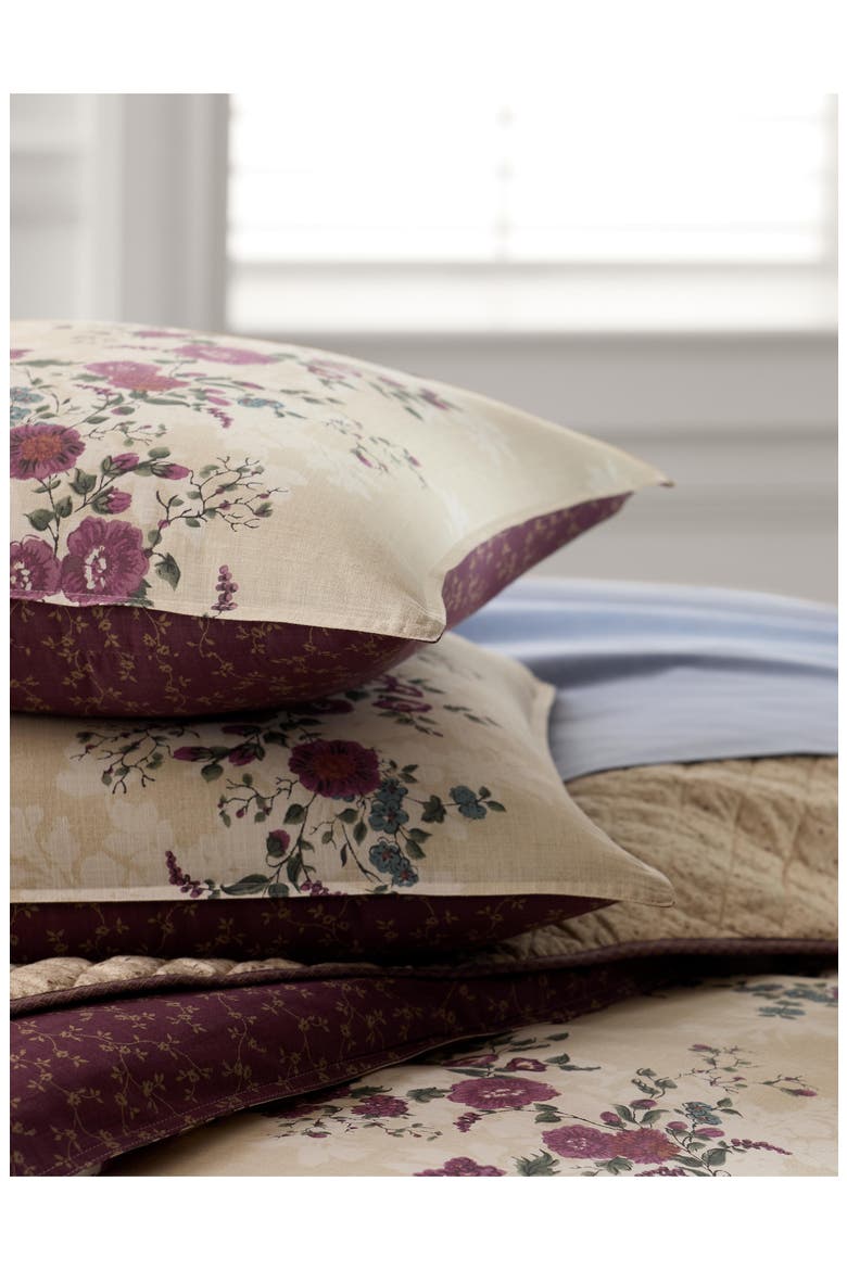 Audra Floral Cotton 3-Piece Duvet Cover Set, Alternate, color, KHAKI MUTI