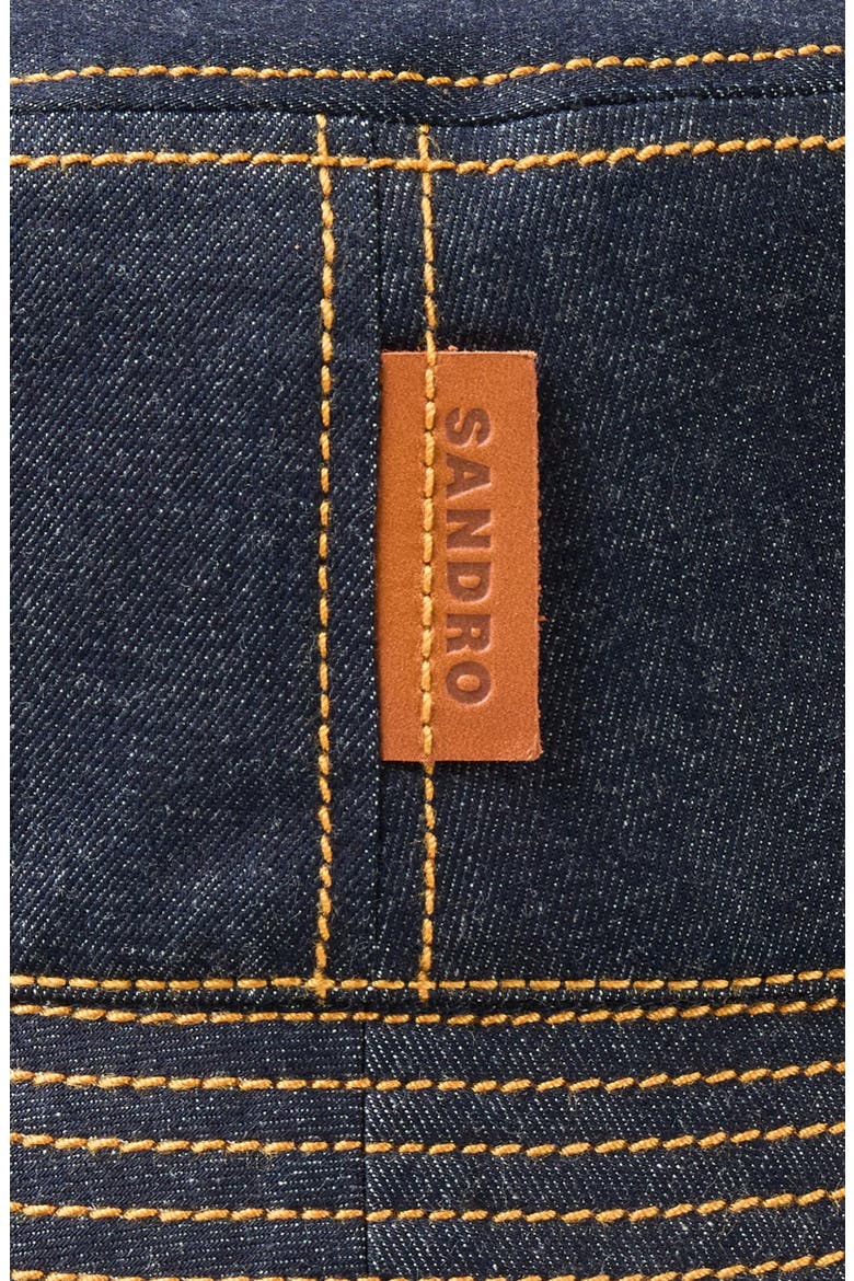Denim bucket hat, Alternate, color, Navy blue