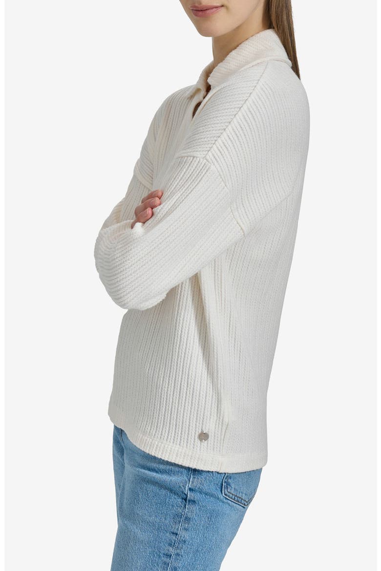 Long Sleeve Polo Sweater, Alternate, color, CREAM