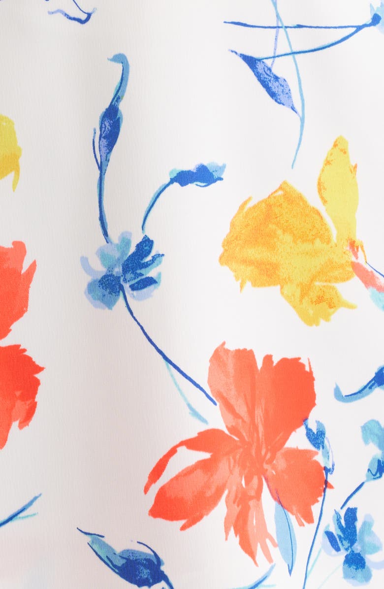 Anne Klein Floral Cowl Neck Tiered Dress, Alternate, color,