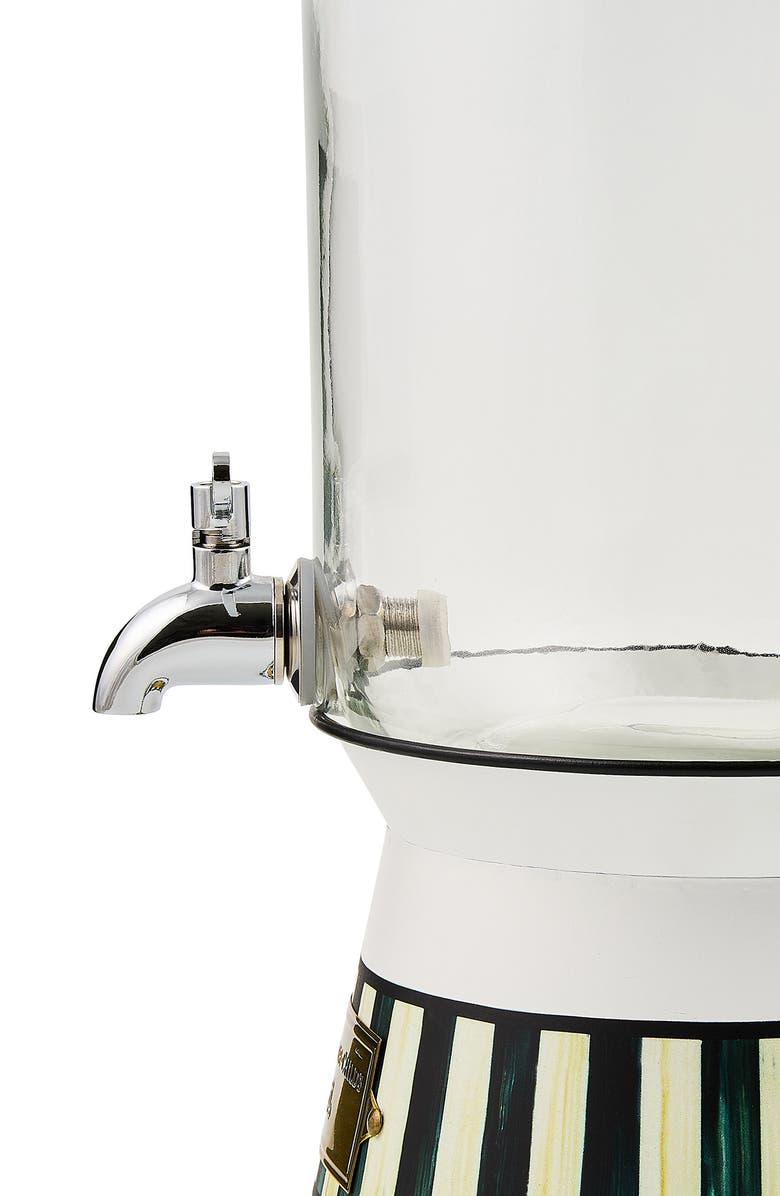 MACKENZIE CHILDS Spectator Galvanized Beverage Dispenser, Alternate, color, Black