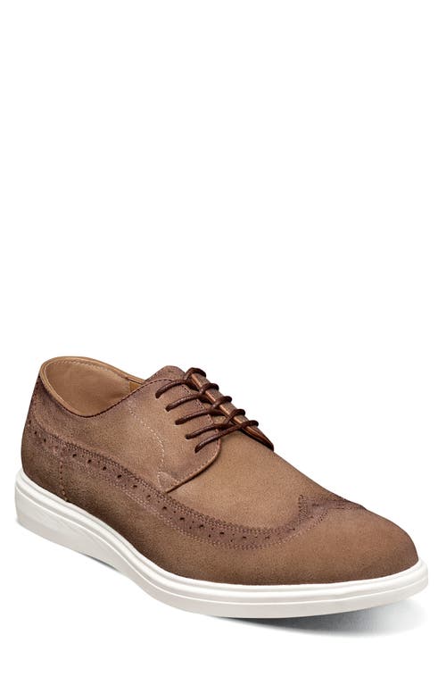 Stacy Adams Trudell Wingtip Oxford In Sand