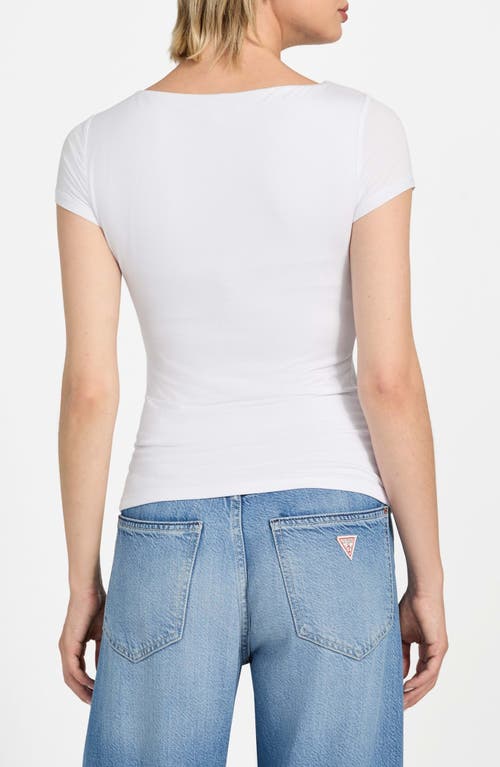 Guess Joey Cutout Top In White
