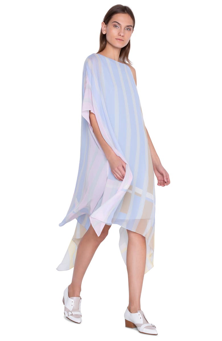 Akris Variazoni Print Silk Georgette Caftan, Alternate, color, 