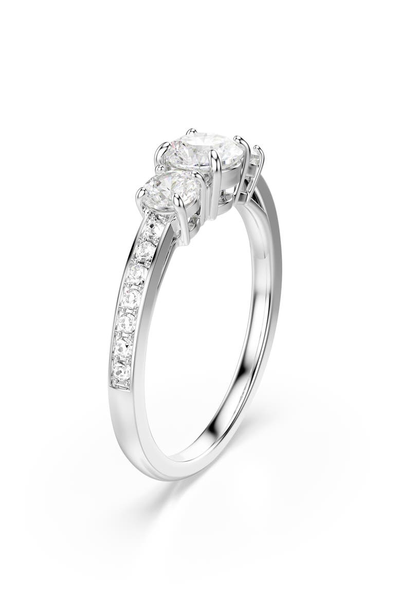 Swarovski Stilla Attract Ring, Alternate, color, Silver