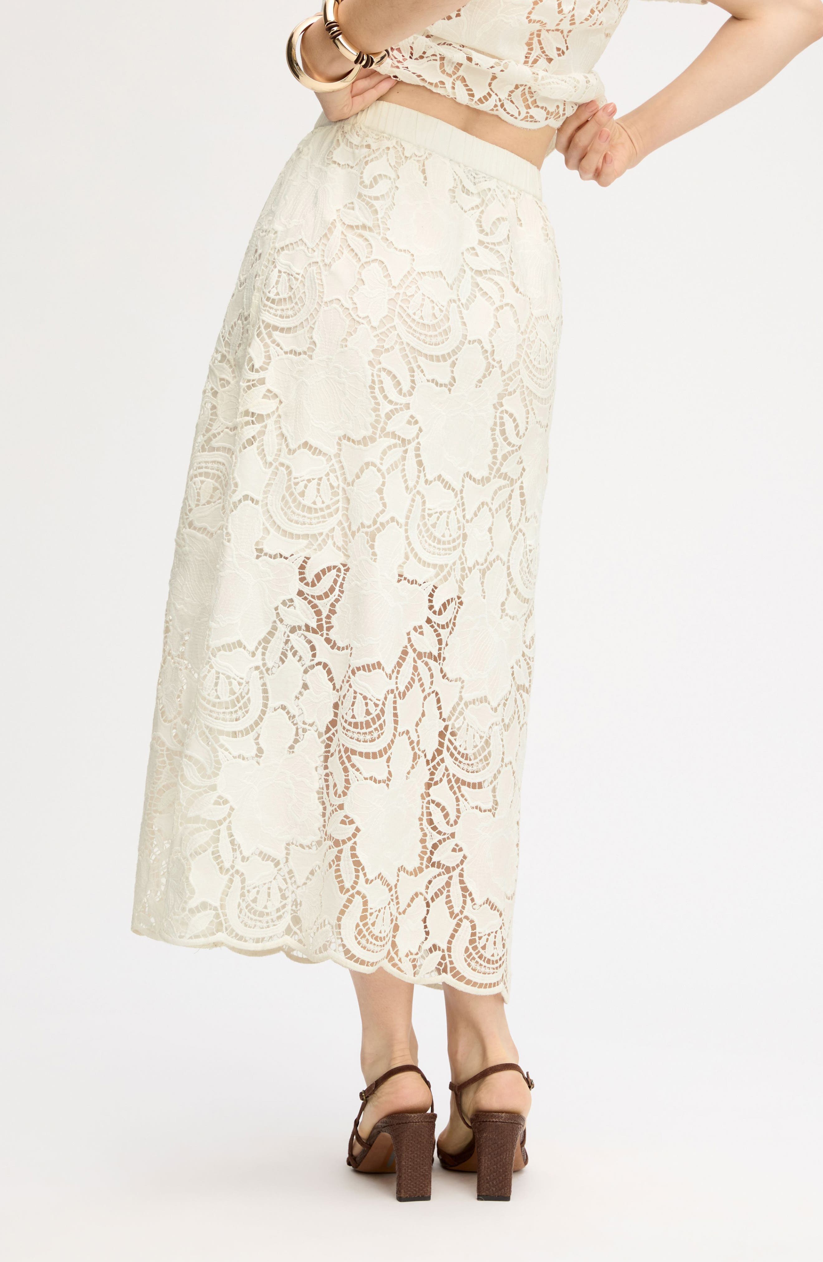 Lace Maxi Skirt - image 4
