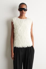 COS Fringed Knitted Top