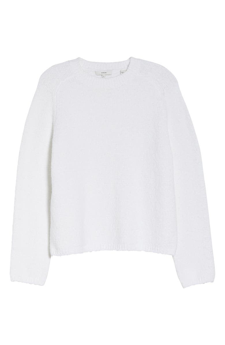 Vince Crewneck Organic Cotton Blend Pebbled Sweater, Alternate, color,