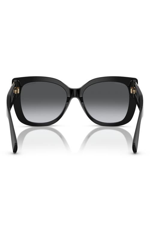 Tiffany & Co . 55mm Polarized Gradient Square Sunglasses In Black