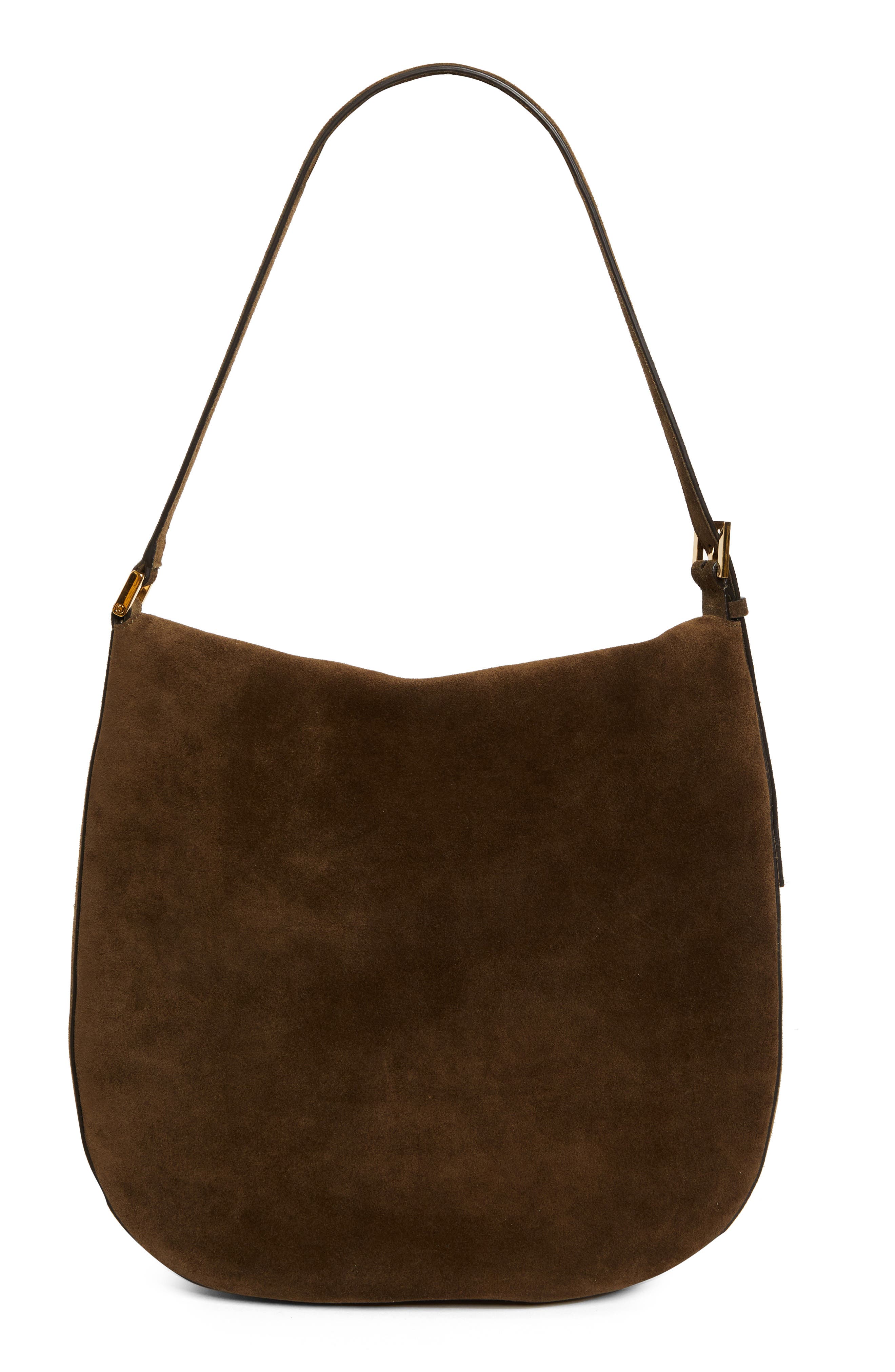SAVETTE Tondo Suede Hobo Bag, Alternate, color, 