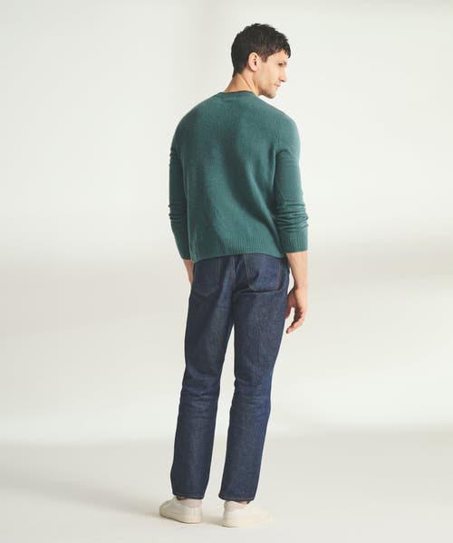 Naadam Lightweight Cashmere Contrast Trim Crewneck Sweater