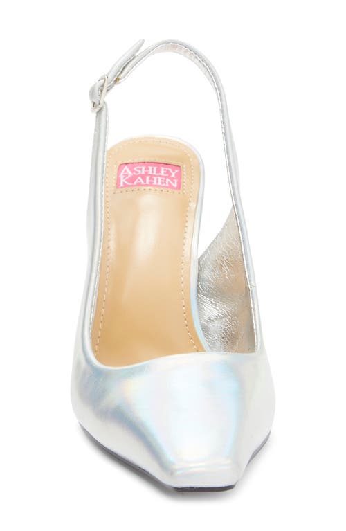Ashley Kahen Salsa Slingback Pump In Silver