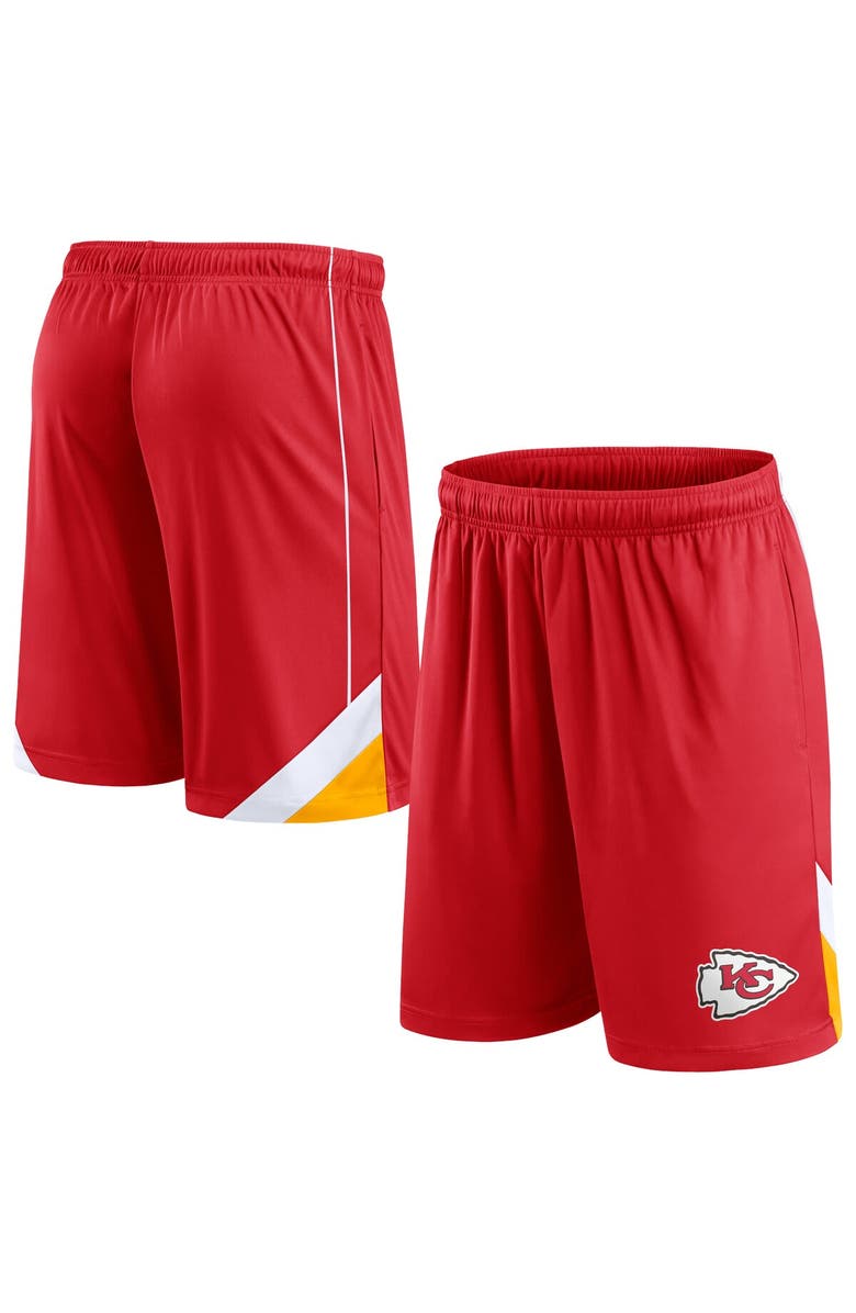 FANATICS Men's Fanatics Branded Red Kansas City Chiefs Interlock Shorts, Alternate, color,