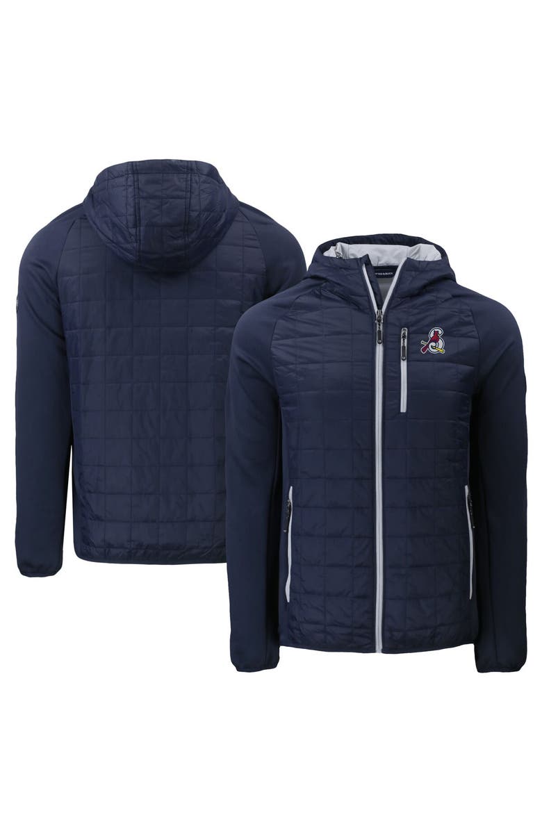 Cutter & Buck Men's Cutter & Buck Navy Springfield Cardinals Rainier Primaloft Eco Full-Zip Hybrid Jacket, Alternate, color,