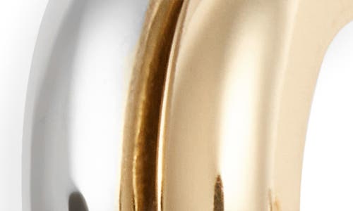 Bp. Mixed Metal Double Wide Hoop Earrings