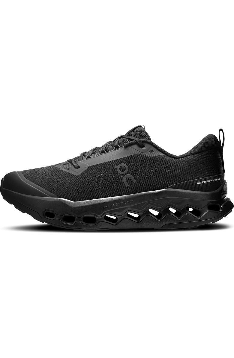 On Cloudsurfer Trail 2 Trail Running Shoe, Alternate, color, Black/ Eclipse