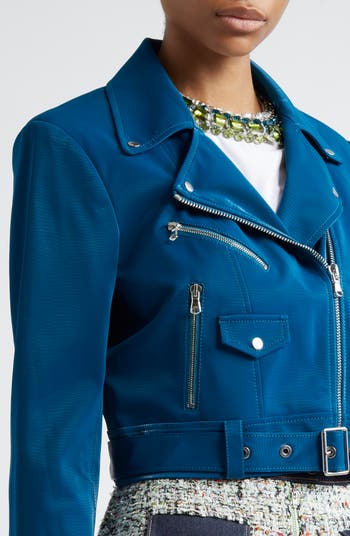 Cinq à Sept Zoe Embossed Faux Leather Moto Jacket | Nordstromrack Cinq à Sept Zoe Embossed Faux Leather Moto Jacket | Nordstromrack