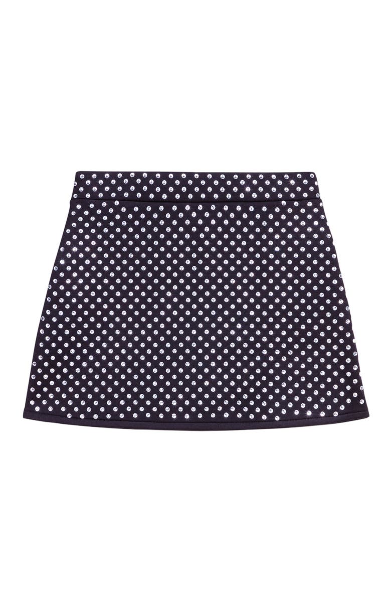 maje Short skirt with rhinestones, Alternate, color, 
